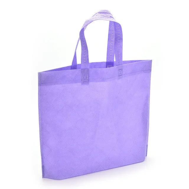 1PCS Fashion Women Shopping Bag Grocery Eco-friendly Tote Reusable Portable Bags Candy Color Waterproof Strong Folding Handbag