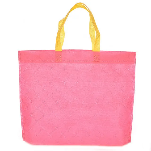 1PCS Fashion Women Shopping Bag Grocery Eco-friendly Tote Reusable Portable Bags Candy Color Waterproof Strong Folding Handbag