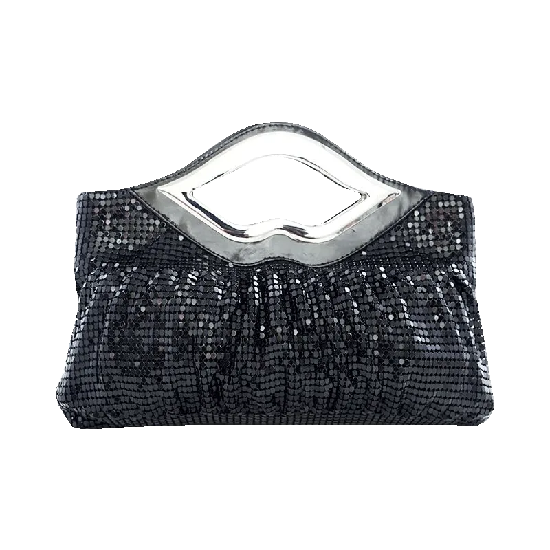 Bag 2023 Maychao Handbag Women's Sequin Fashion Women's Bag Banquet Dress Garment Bag Lip Bag Socialite Clutch Bag