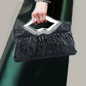 Bag 2023 Maychao Handbag Women's Sequin Fashion Women's Bag Banquet Dress Garment Bag Lip Bag Socialite Clutch Bag