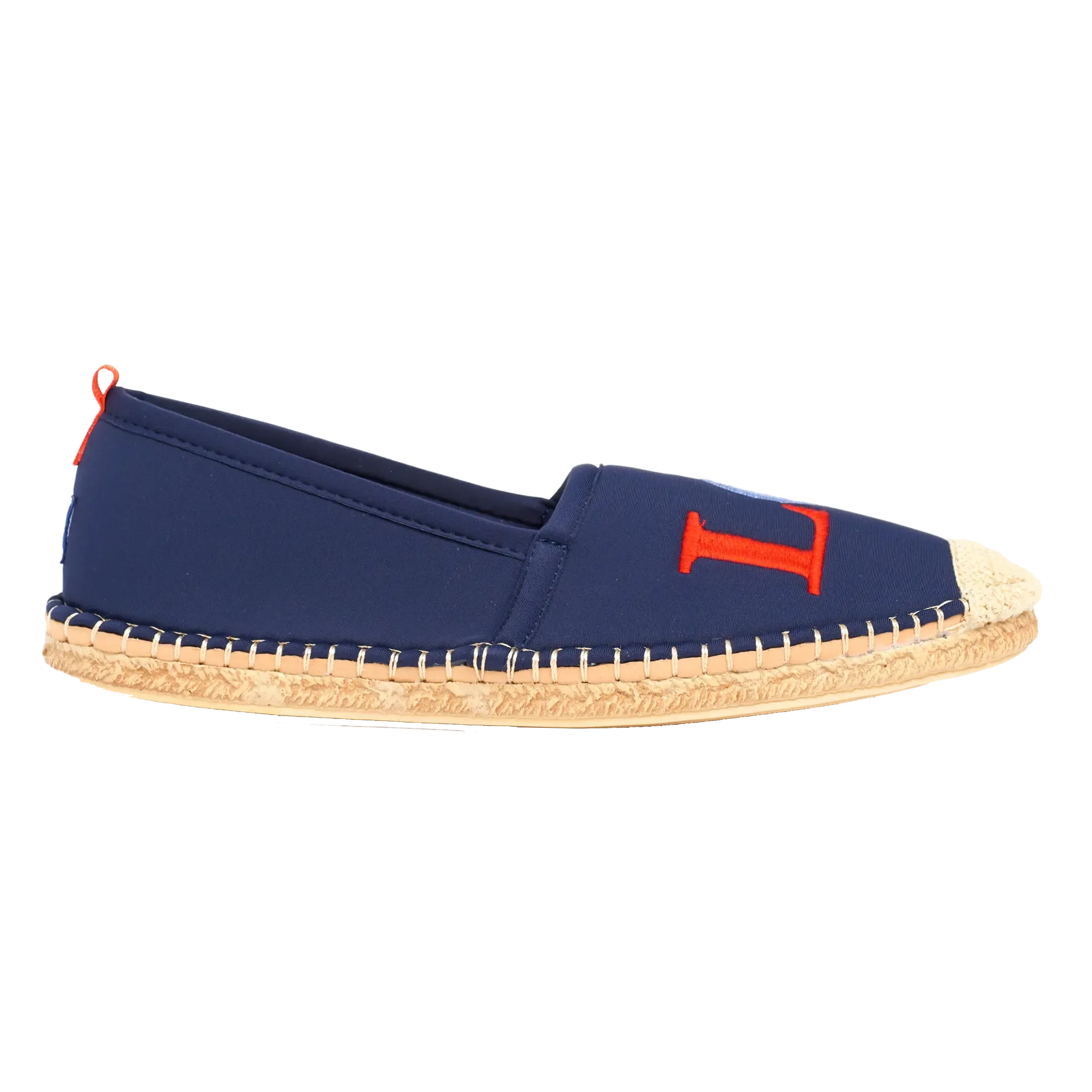 DARK NAVY LOVE EMBROIDERY - WOMENS BEACHCOMBER ESPADRILLE