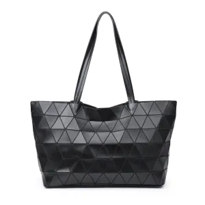 Designer Styled Black Shopper Bag