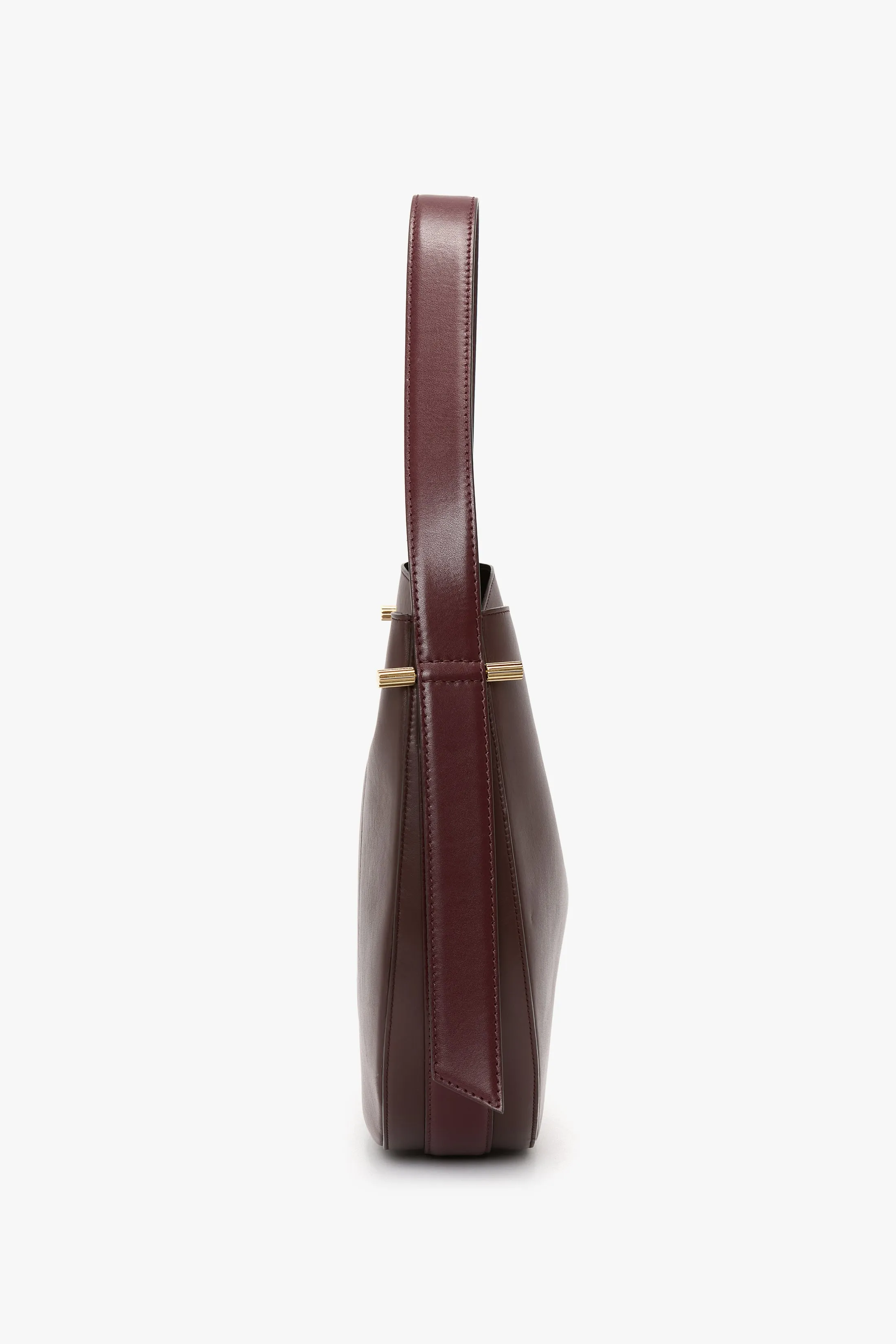 Dia Hobo Bag In Burgundy Smooth Leather