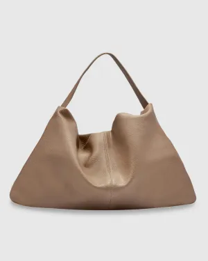 Harlow Slouch Tote Bag - Stone Nappa