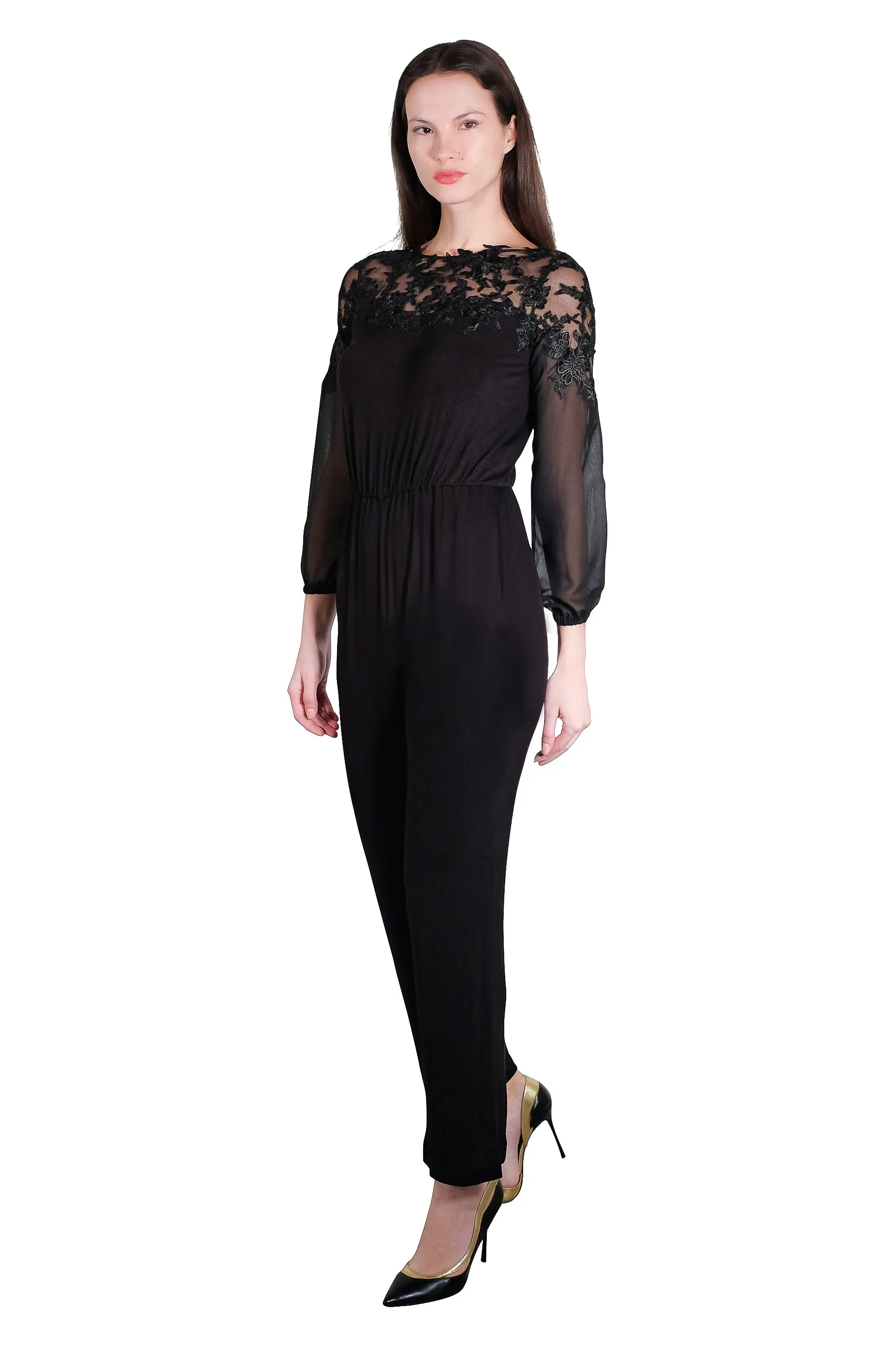 Karlie Wool Lace Jumpsuit