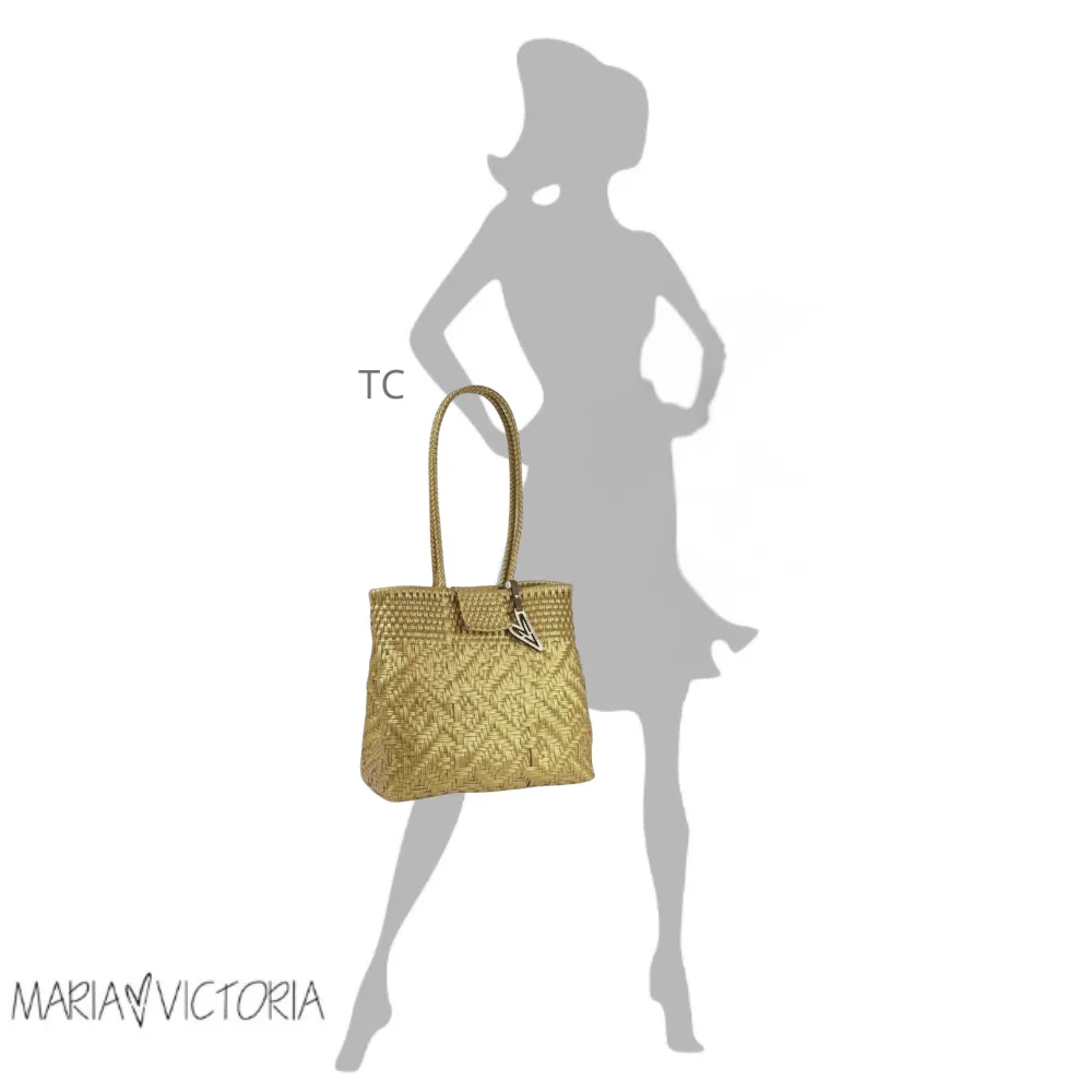 Maria Victoria | Shine TC | Upcycled, Handwoven, Shoulder Bag