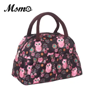 MSMO 2017 new fashion lunch bag women handbags women bags waterproof printed lunch box lunch bag for kids picnic bag 22 Colors