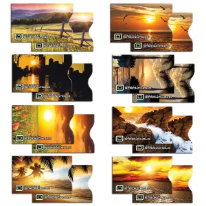 RFID Blocking Sunsets Credit Card Sleeves - 16 Pack