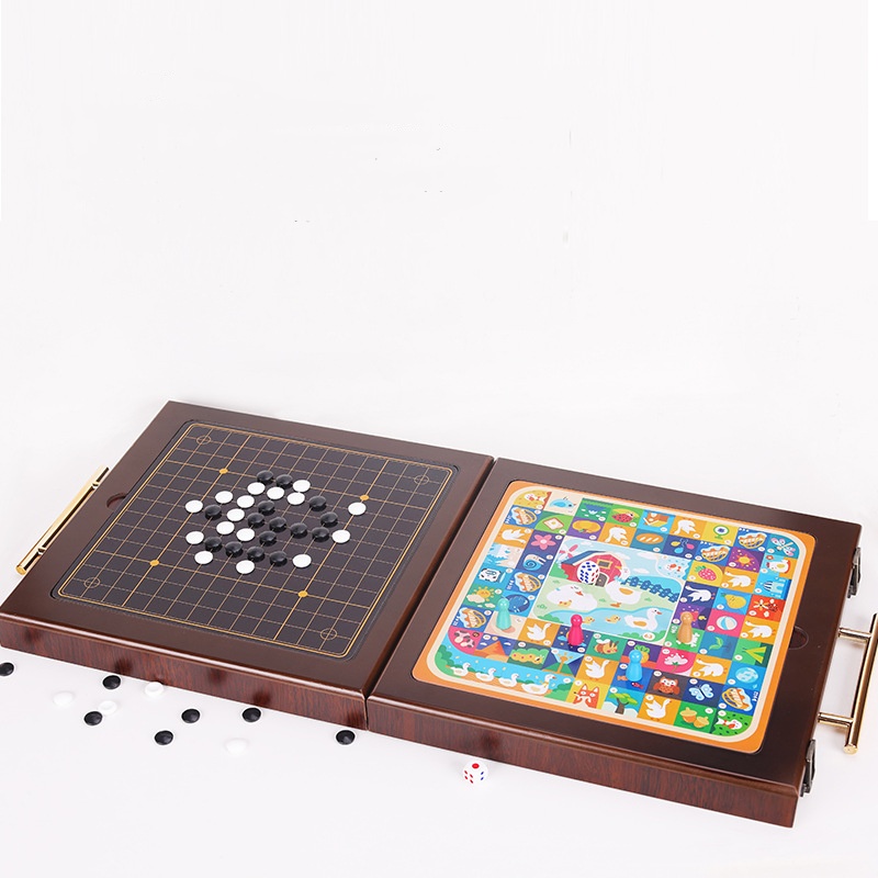 15 in 1 Hand-Boxed Chess & Gobang Flying Chess Personal Interactive Tabletop Casual Puzzle Board Game Gift Box